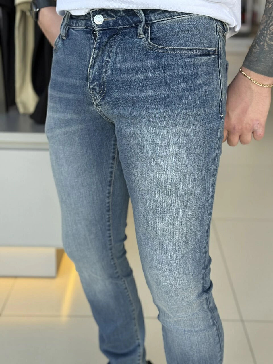 Calça Armani Exchange Jeans Slim Masculino