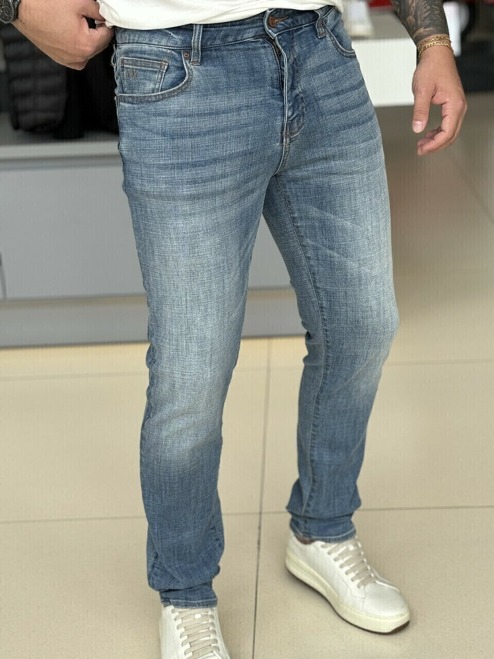 Calça Armani Exchange Jeans Slim J13 Masculino