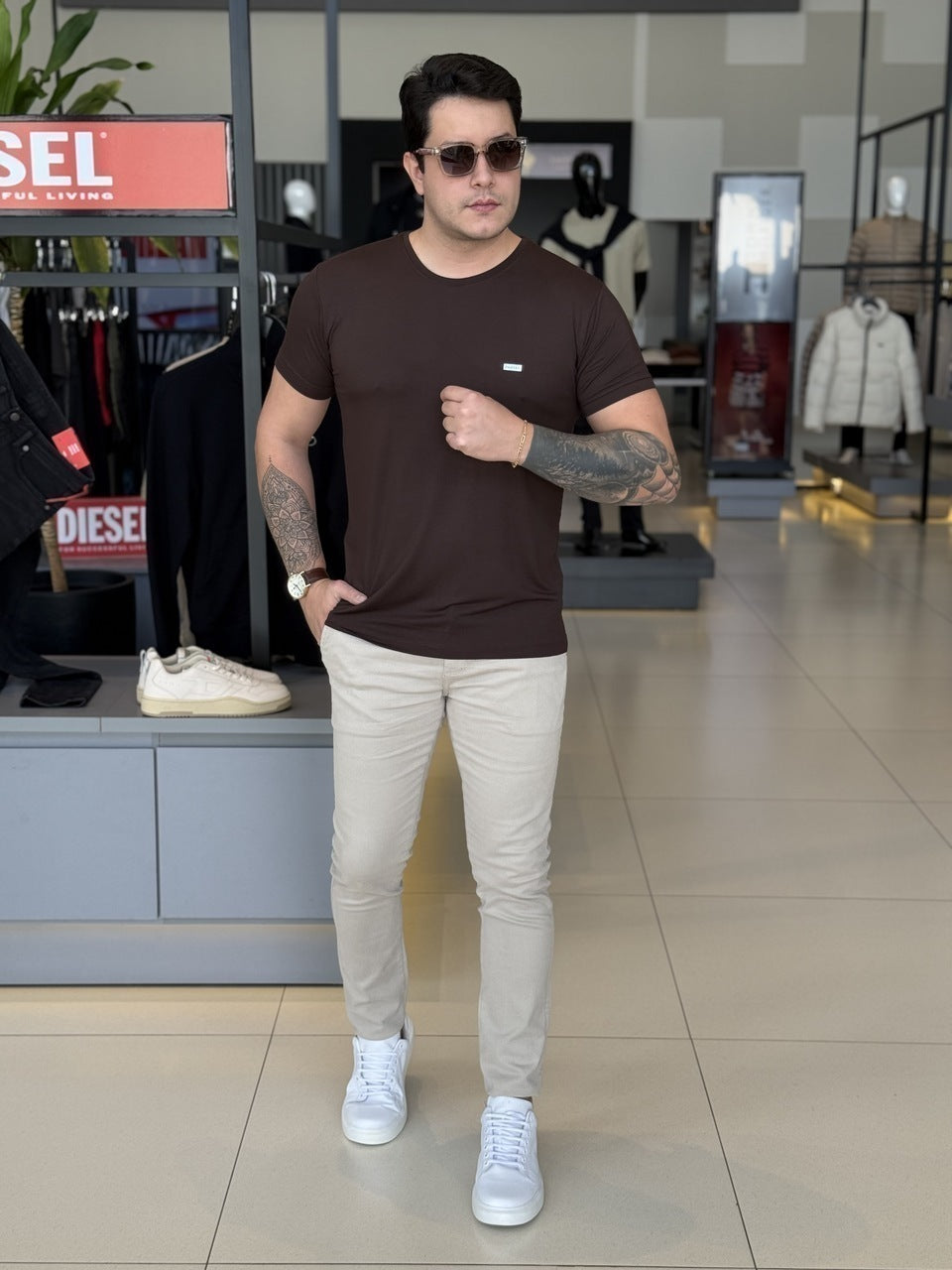 Calça Impire Sarja Casual Regular Masculino