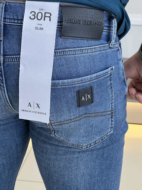 Calça Armani Exchange Jeans Slim 6RZJ13Z1TTZ Masculino Azul