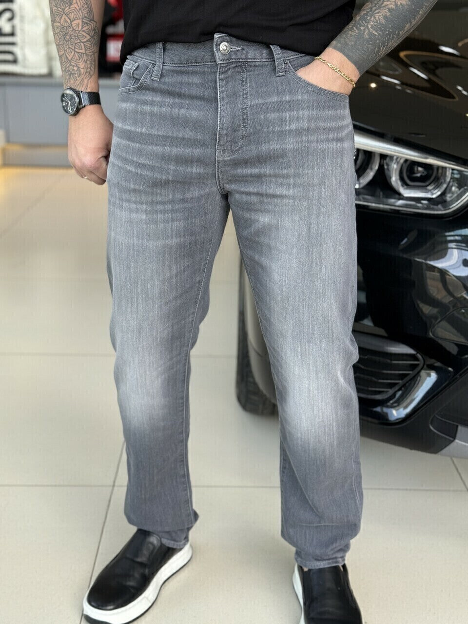 Calça Armani Exchange Jeans J13 Slim Fit Masculino