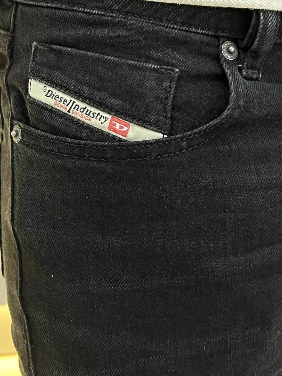 Calça Diesel Jeans 2019 D-Strukt Slim Fit Masculino Preto
