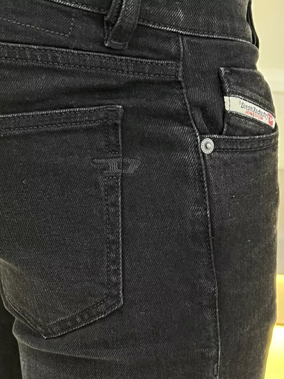 Calça Diesel Jeans 2019 D-Strukt Slim Fit Masculino Preto