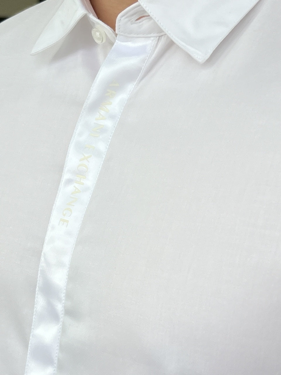 Camisa Armani Exchange Manga Longa Regular Masculino