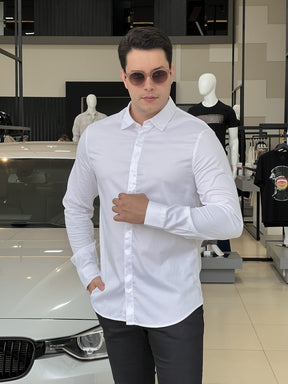Camisa Armani Exchange Manga Longa Regular Masculino