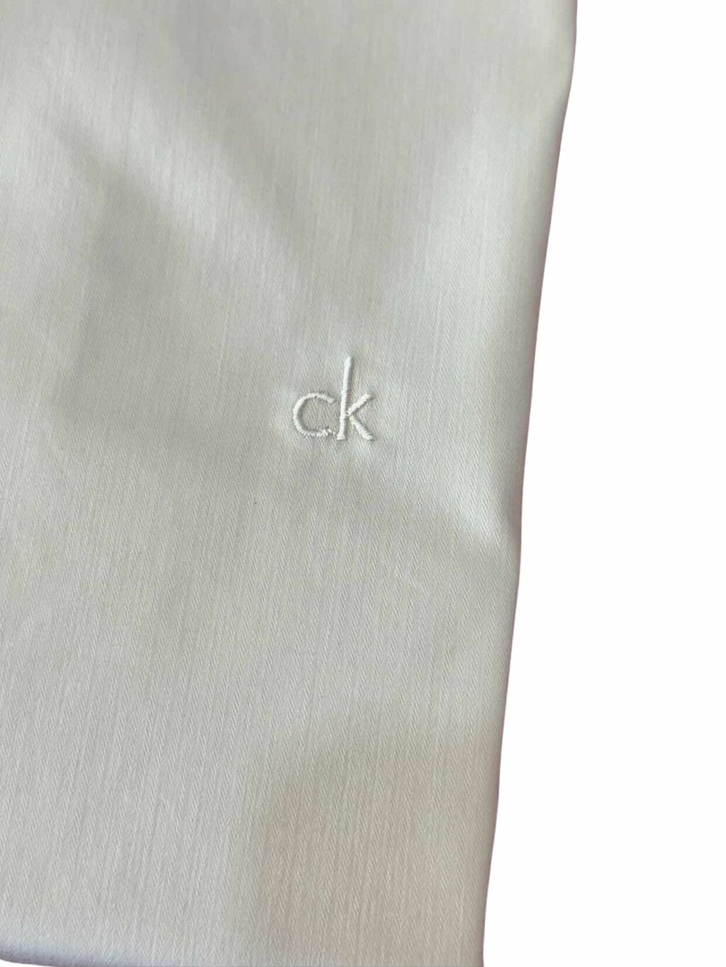 Camisa Calvin Klein Manga Longa Slim Fit CK Bordado Masculino