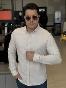Camisa Calvin Klein Manga Longa Regular Fit Masculino