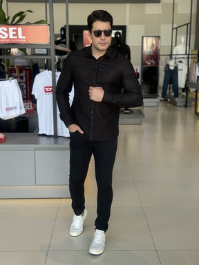 Camisa Calvin Klein Manga Longa Slim Fit Masculino
