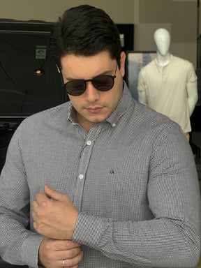 Camisa Calvin Klein Manga Longa Regular Masculino