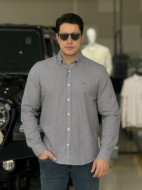 Camisa Calvin Klein Manga Longa Regular Masculino