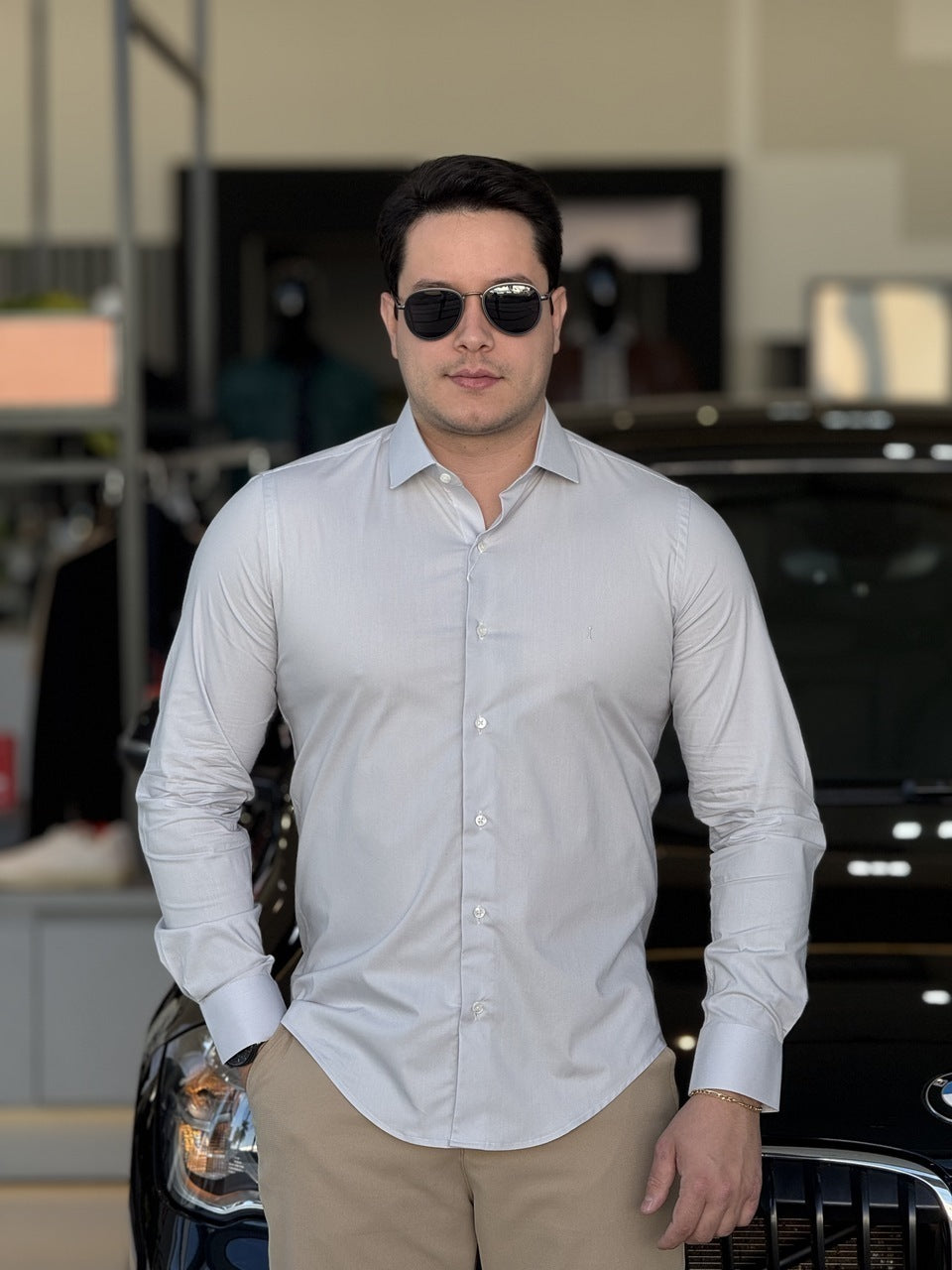 Camisa Impire Manga Longa Slim Fit Masculino