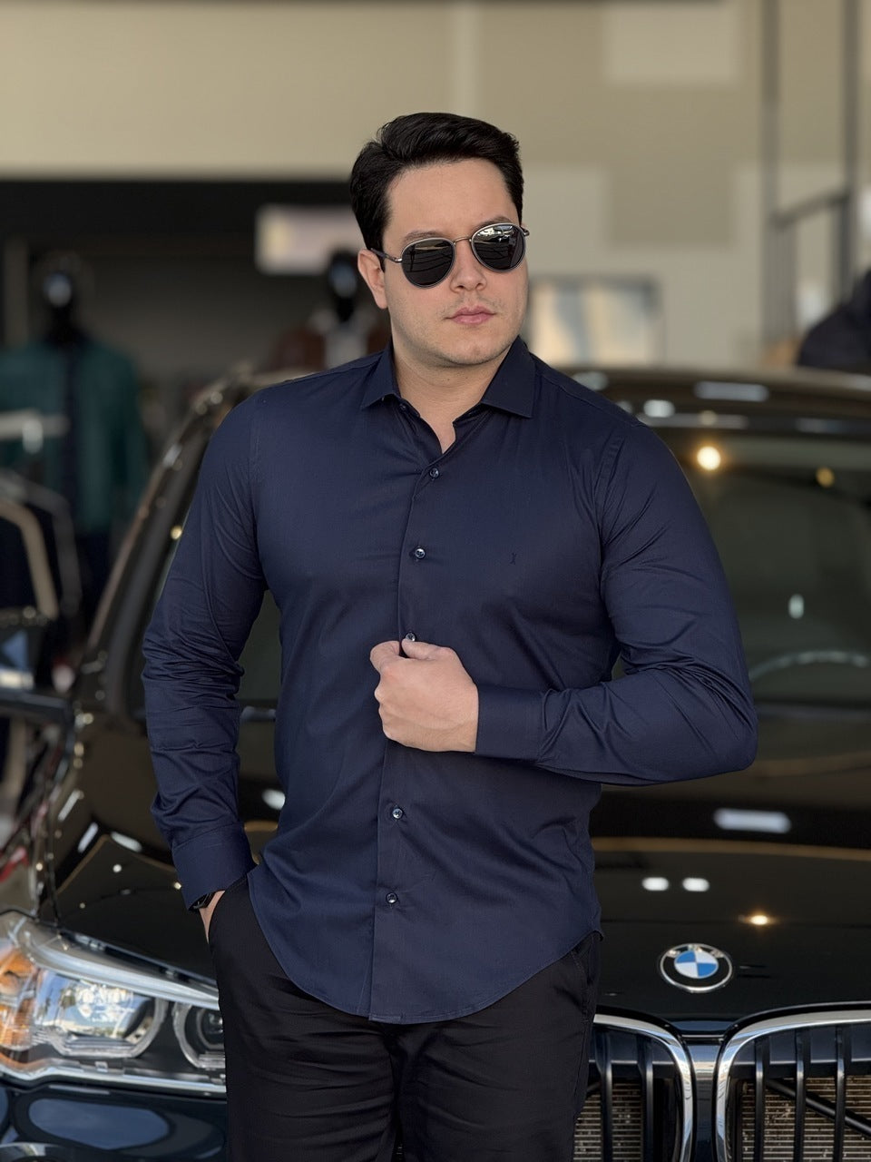 Camisa Impire Manga Longa Slim Fit Masculino