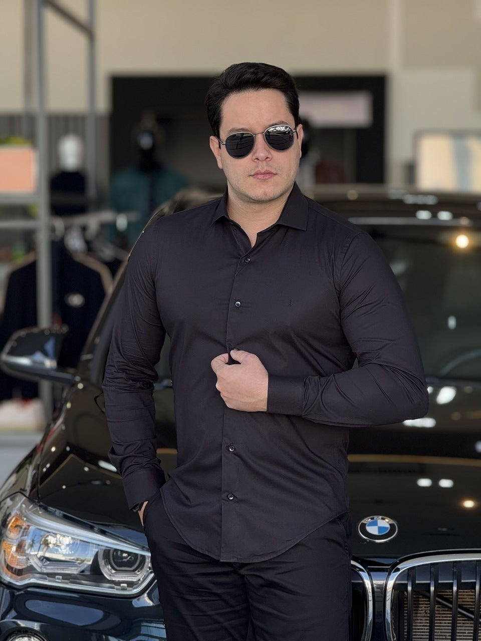 Camisa Impire Manga Longa Slim Fit Masculino