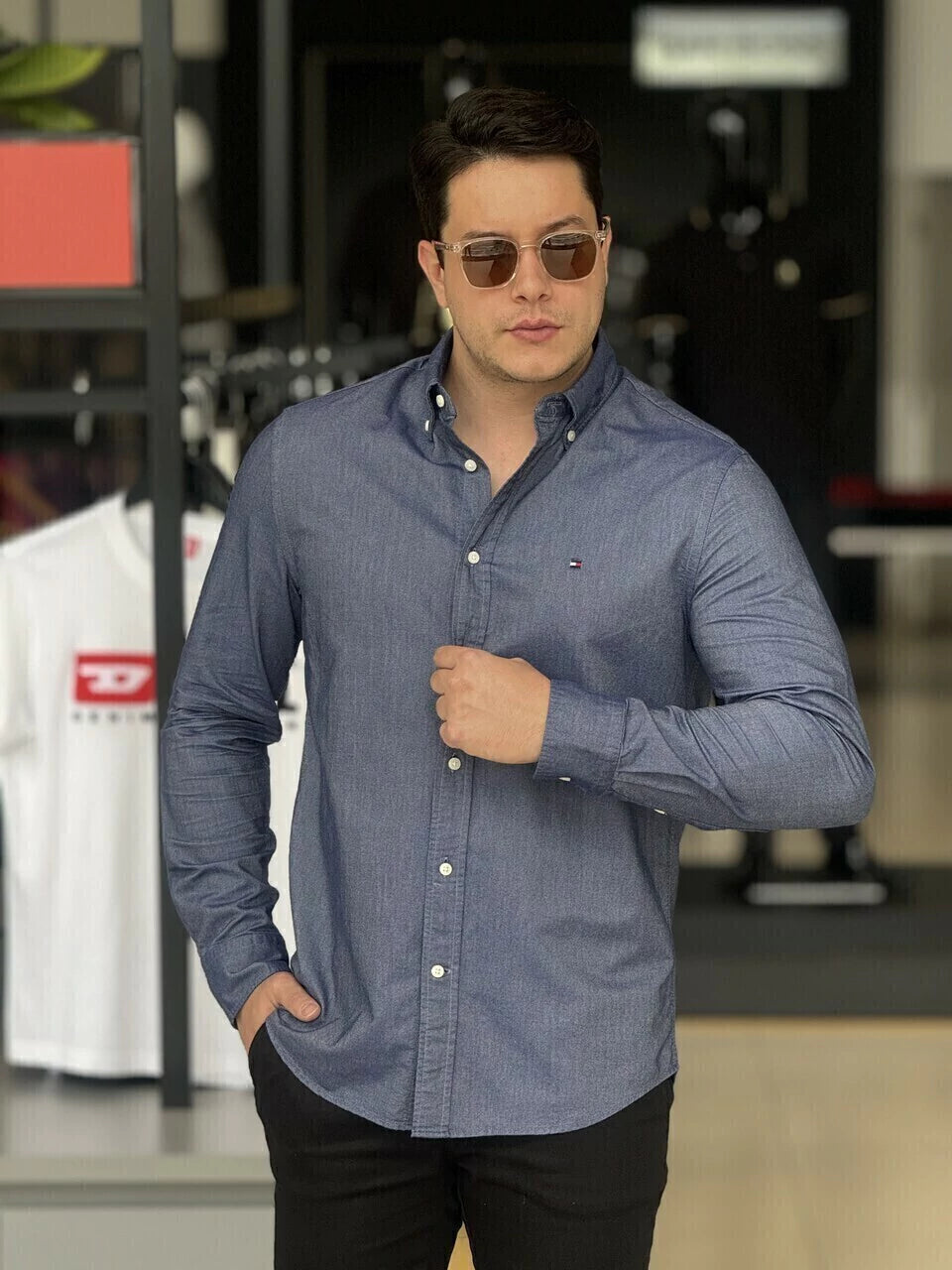 Camisa Tommy Hilfiger Regular Fit Masculino