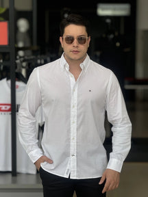 Camisa Tommy Hilfiger Manga Longa Thflex Regular Fit Masculino