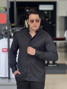 Camisa Tommy Hilfiger Manga Longa Thflex Regular Fit Masculino