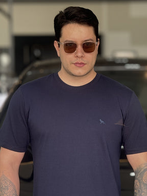 Camiseta Acostamento Lobo Bordado Masculino