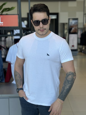 Camiseta Acostamento Lobo Bordado Masculino