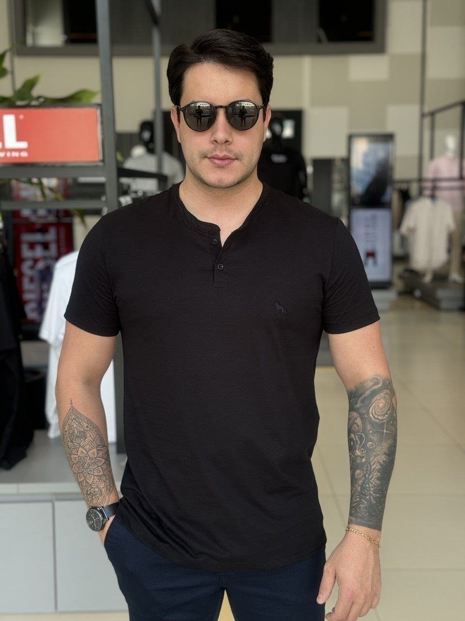 Camiseta Acostamento Casual Masculino
