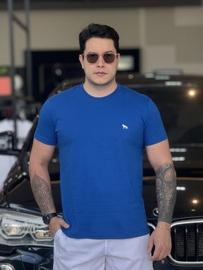 Camiseta Acostamento Lobo nas Costas Masculino