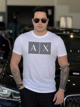 Camiseta Armani Exchange Slim Fit Detalhes Emborrachado Logo Assinatura Masculino