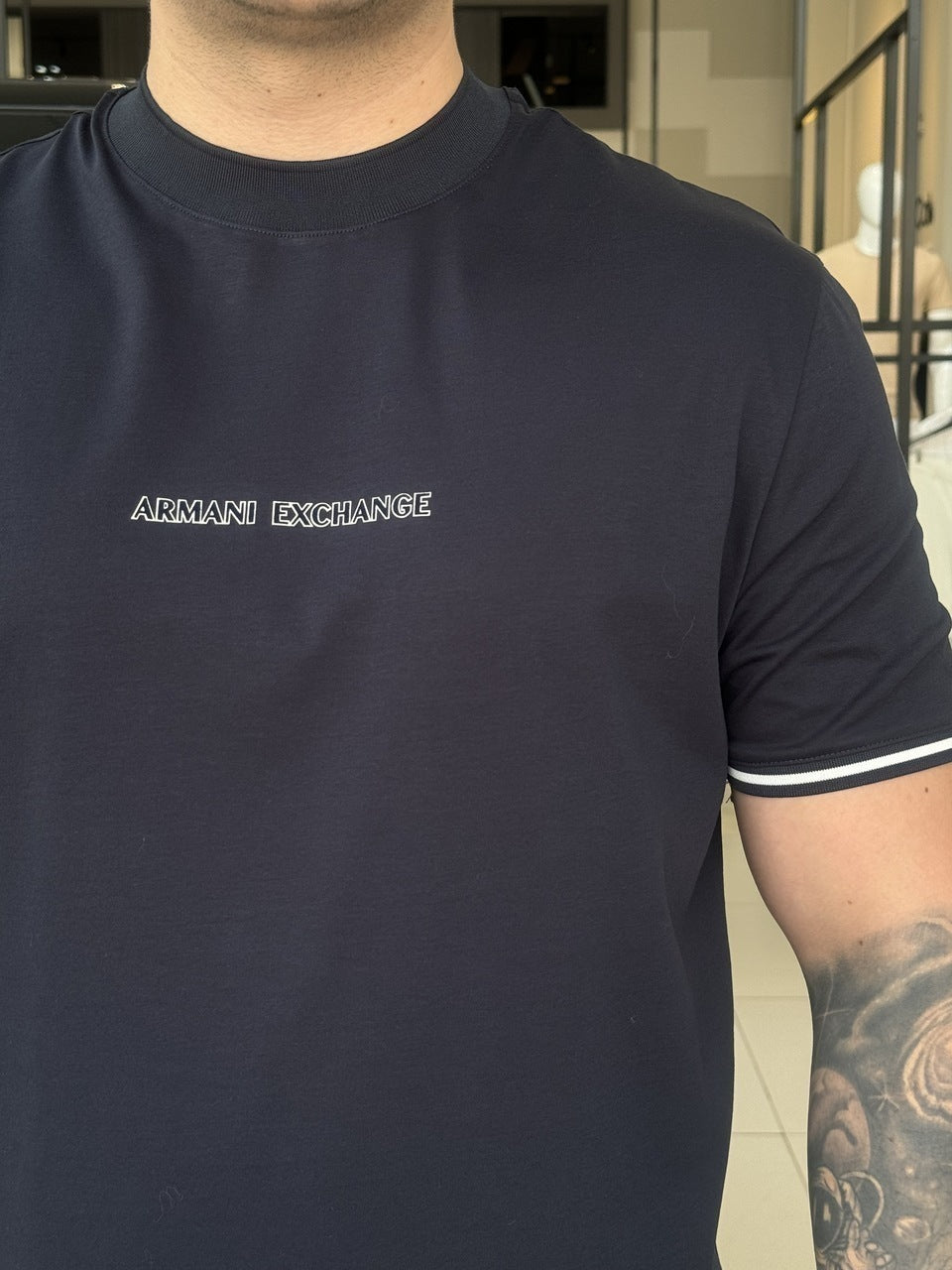 Camiseta Armani Exchange Logo Frontal Masculino