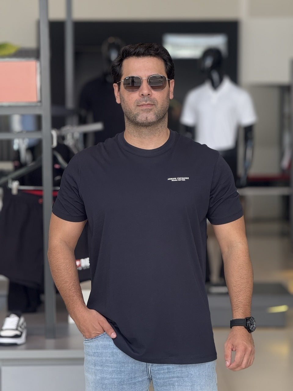 Camiseta Armani Exchange Milano / New York Masculino