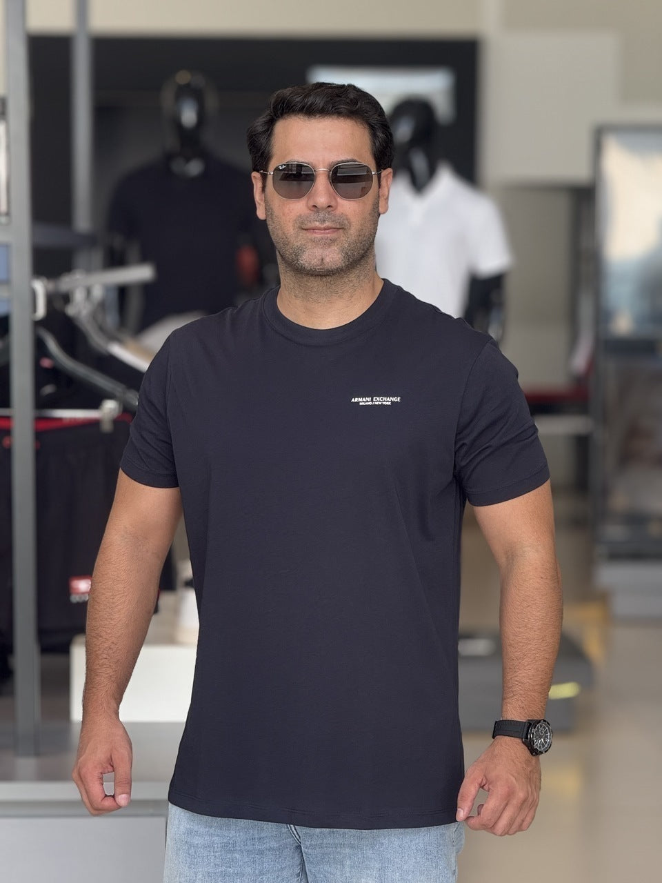 Camiseta Armani Exchange Milano / New York Masculino