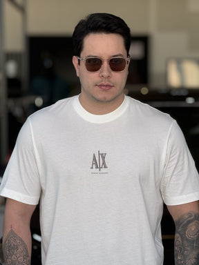 Camiseta Armani Exchange Regular Fit com Logo Bordado Masculino