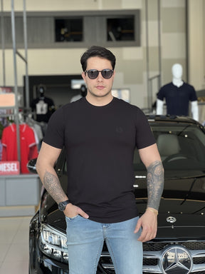 Camiseta Armani Exchange Slim Logo Relevo Masculino