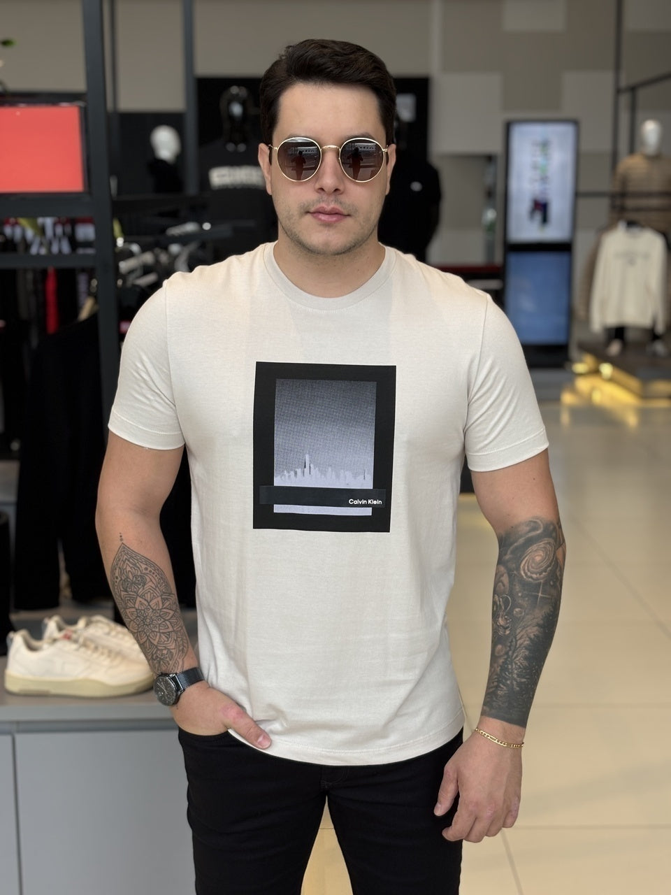 Camiseta Calvin Klein NY Skyline Masculino