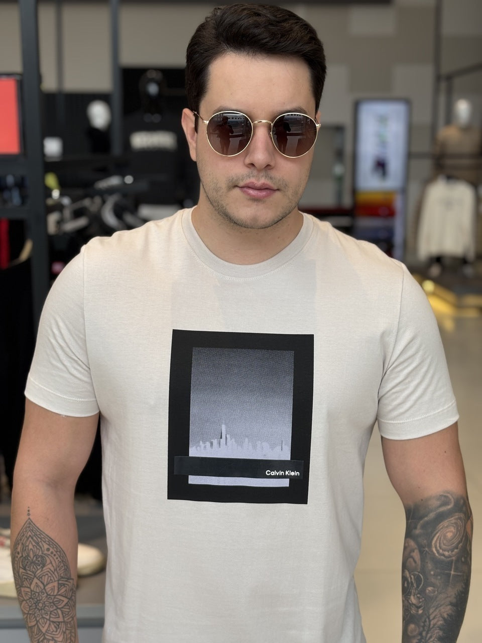 Camiseta Calvin Klein NY Skyline Masculino