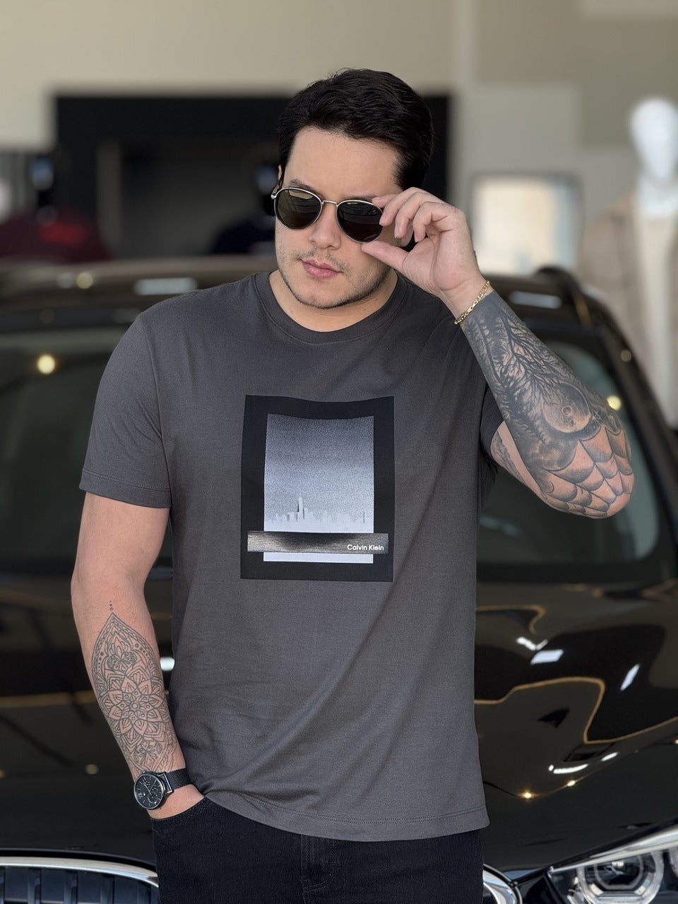 Camiseta Calvin Klein NY Skyline Masculino