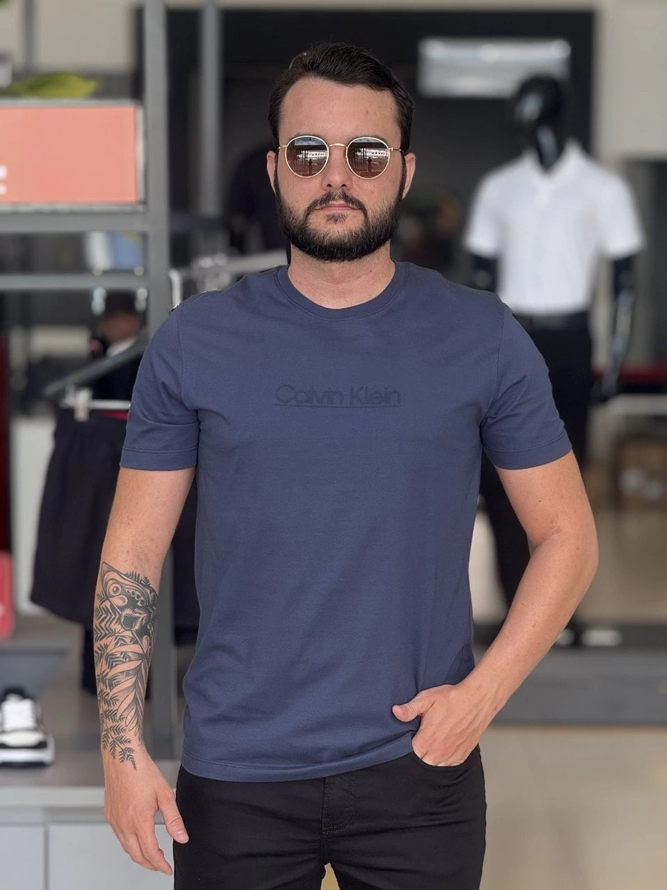 Camiseta Calvin Klein Lines Masculino