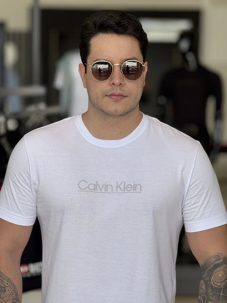Camiseta Calvin Klein Lines Masculino
