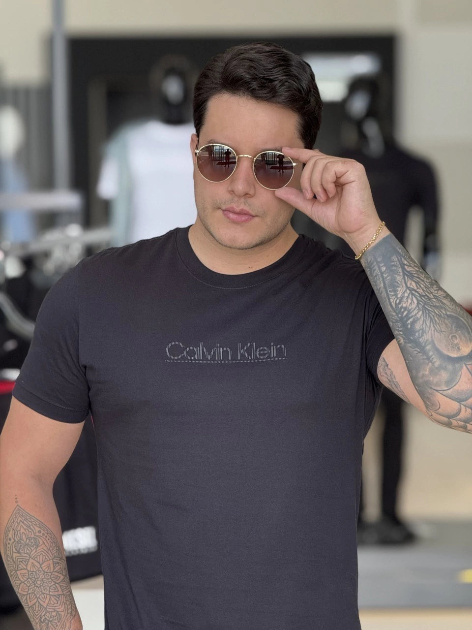 Camiseta Calvin Klein Lines Masculino