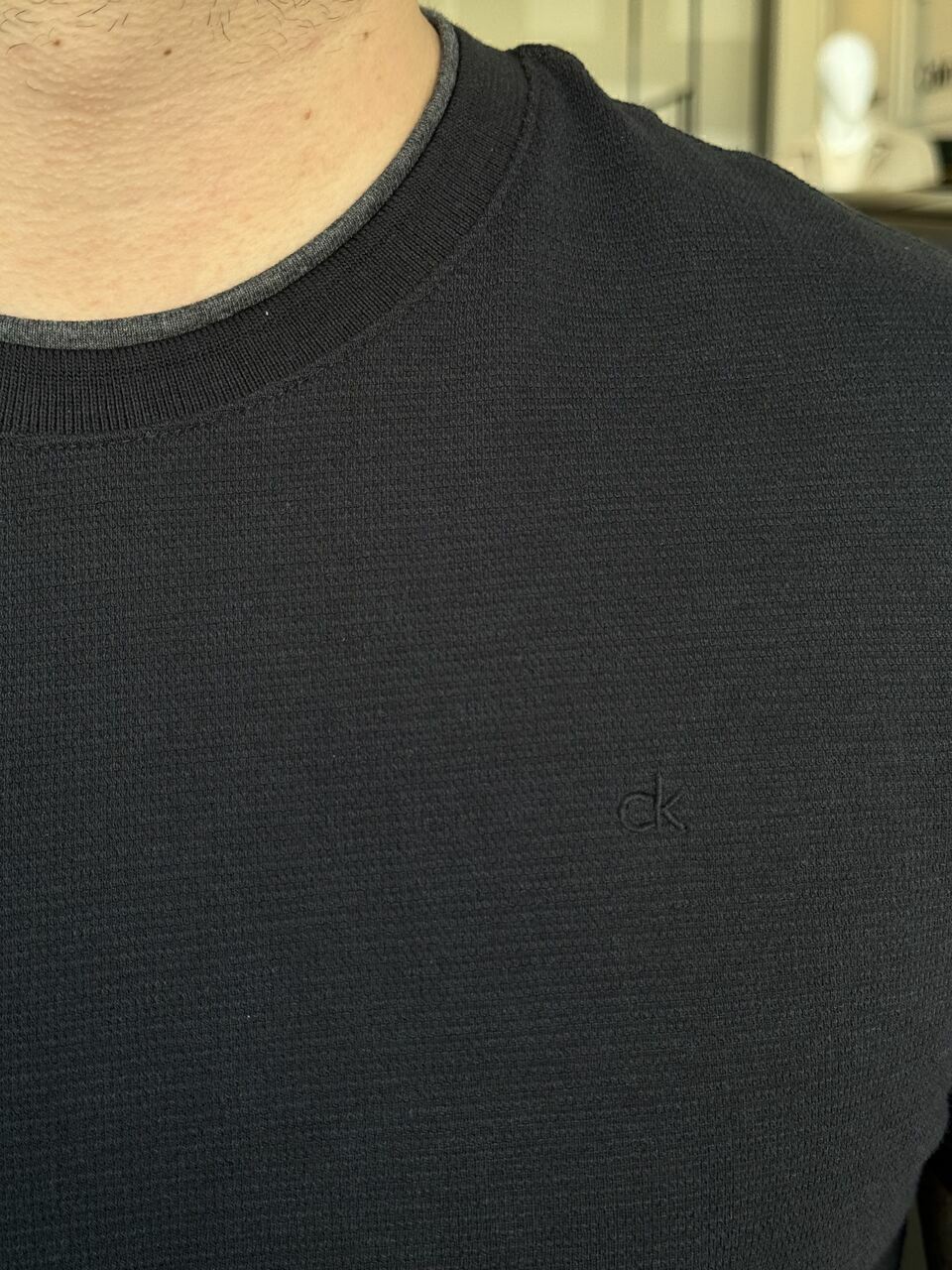 Camiseta Calvin Klein Gola Dupla Masculino