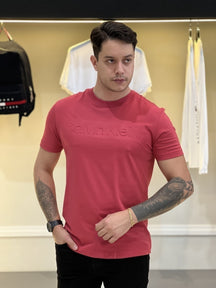 Camiseta Calvin Klein Lettering Assinatura Alto Relevo Masculino