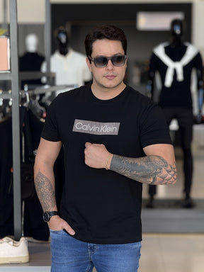 Camiseta Calvin klein Box Striped Masculino