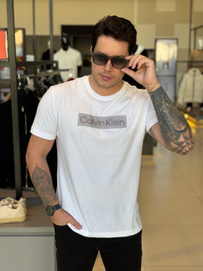 Camiseta Calvin klein Box Striped Masculino