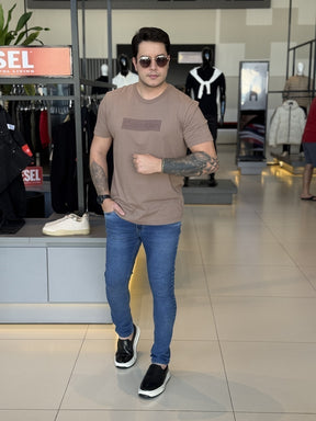 Camiseta Calvin klein Box Striped Masculino