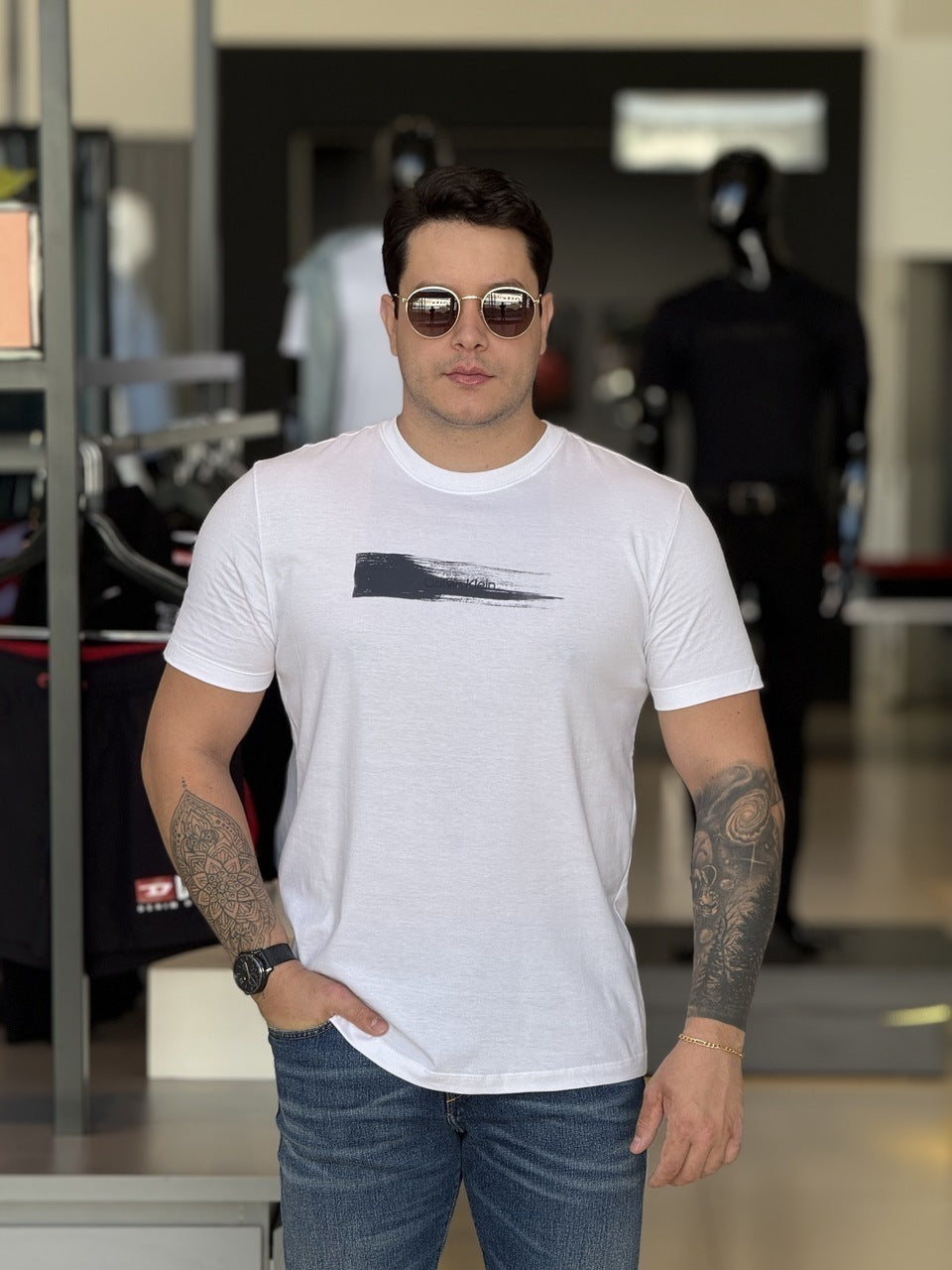 Camiseta Calvin Klein Art Brush Masculino