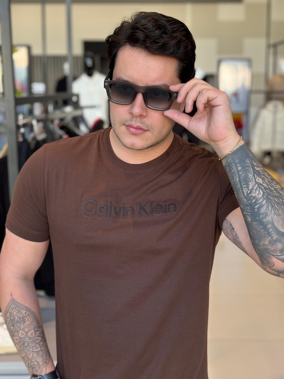 Camiseta Calvin Klein Embossed Color Masculino