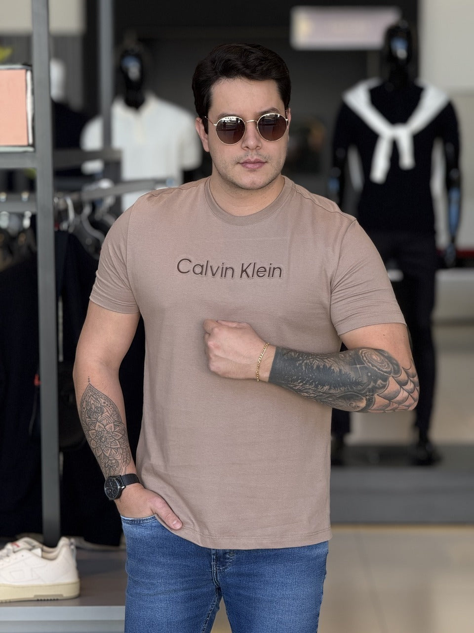 Camiseta Calvin Klein Embossed Color Masculino
