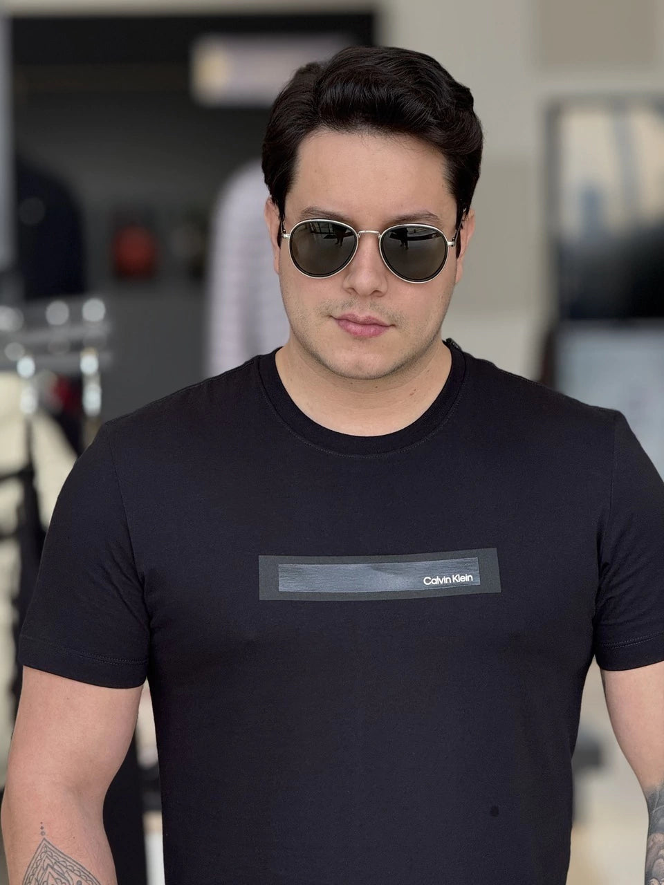 Camiseta Calvin Klein Stripe Gel Masculino