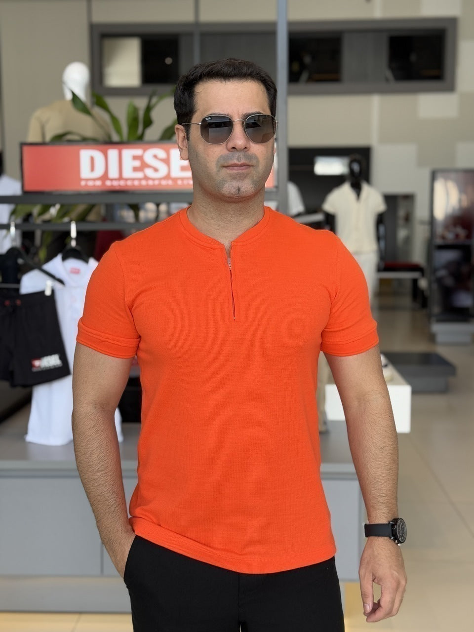 Camiseta Impire Fine com Zíper Masculino
