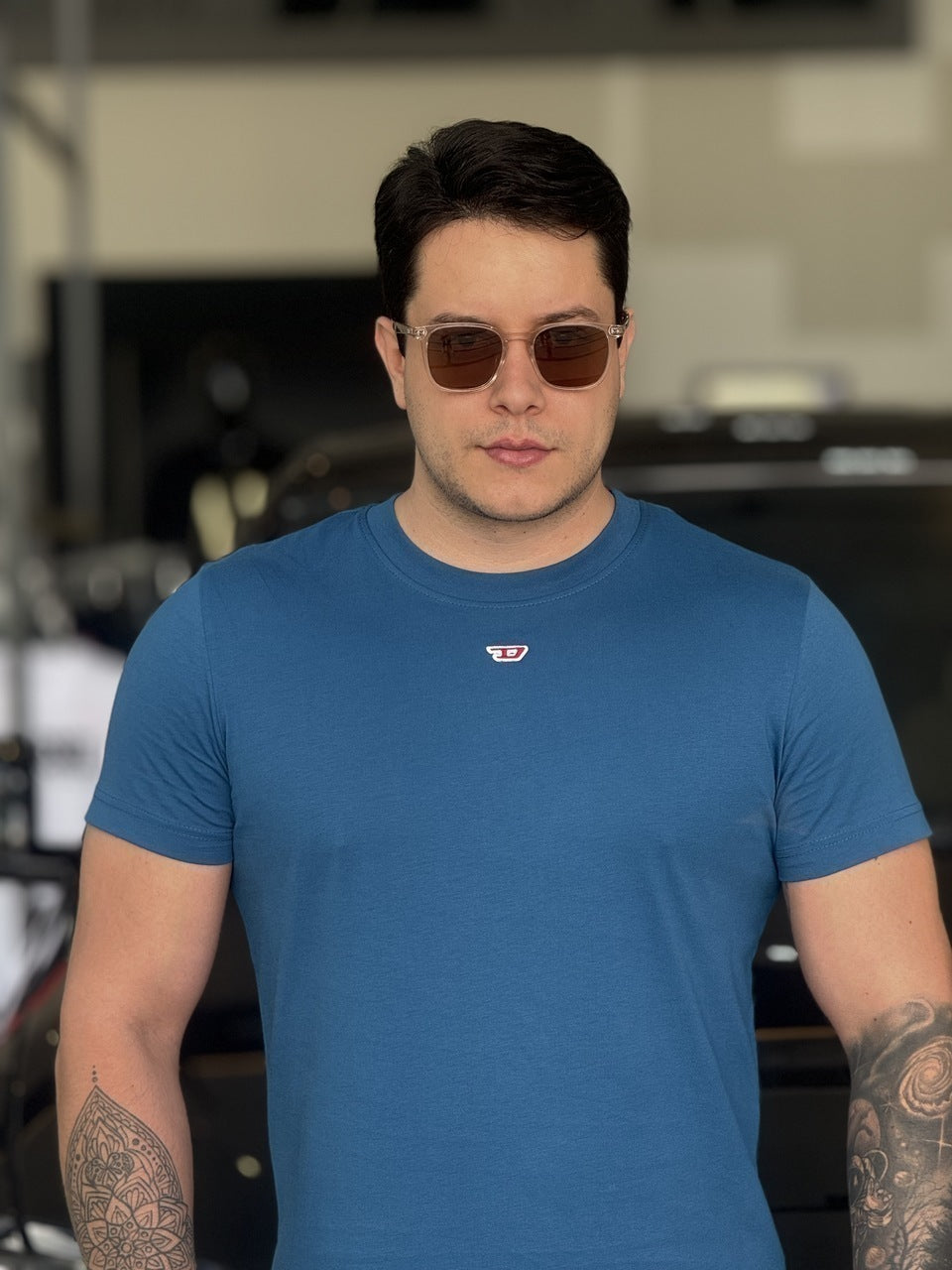 Camiseta Diesel T-Diegor-D Logo Bordado Masculino