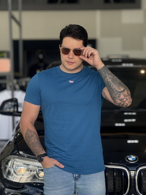 Camiseta Diesel T-Diegor-D Logo Bordado Masculino