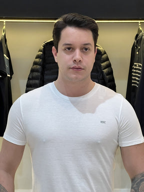 Kit 2 Camiseta Diesel Umtee-Randal-Tube Kit com 2 Peças Masculino Branco e Preto