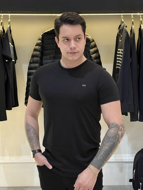 Kit 2 Camiseta Diesel Umtee-Randal-Tube Kit com 2 Peças Masculino Branco e Preto